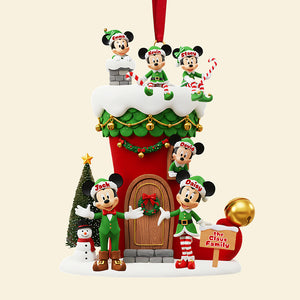 Personalized Gifts For Christmas, Elf Family Acrylic Ornament 01tota021025-Homacus