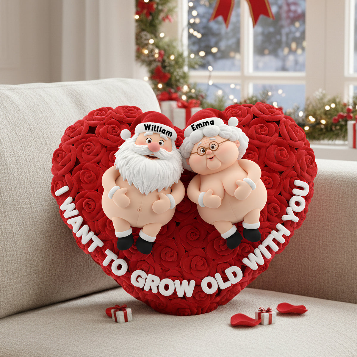 Naughty Old Couple Pillow - Personalized Gifts For Couple 01ohlu181125-Homacus