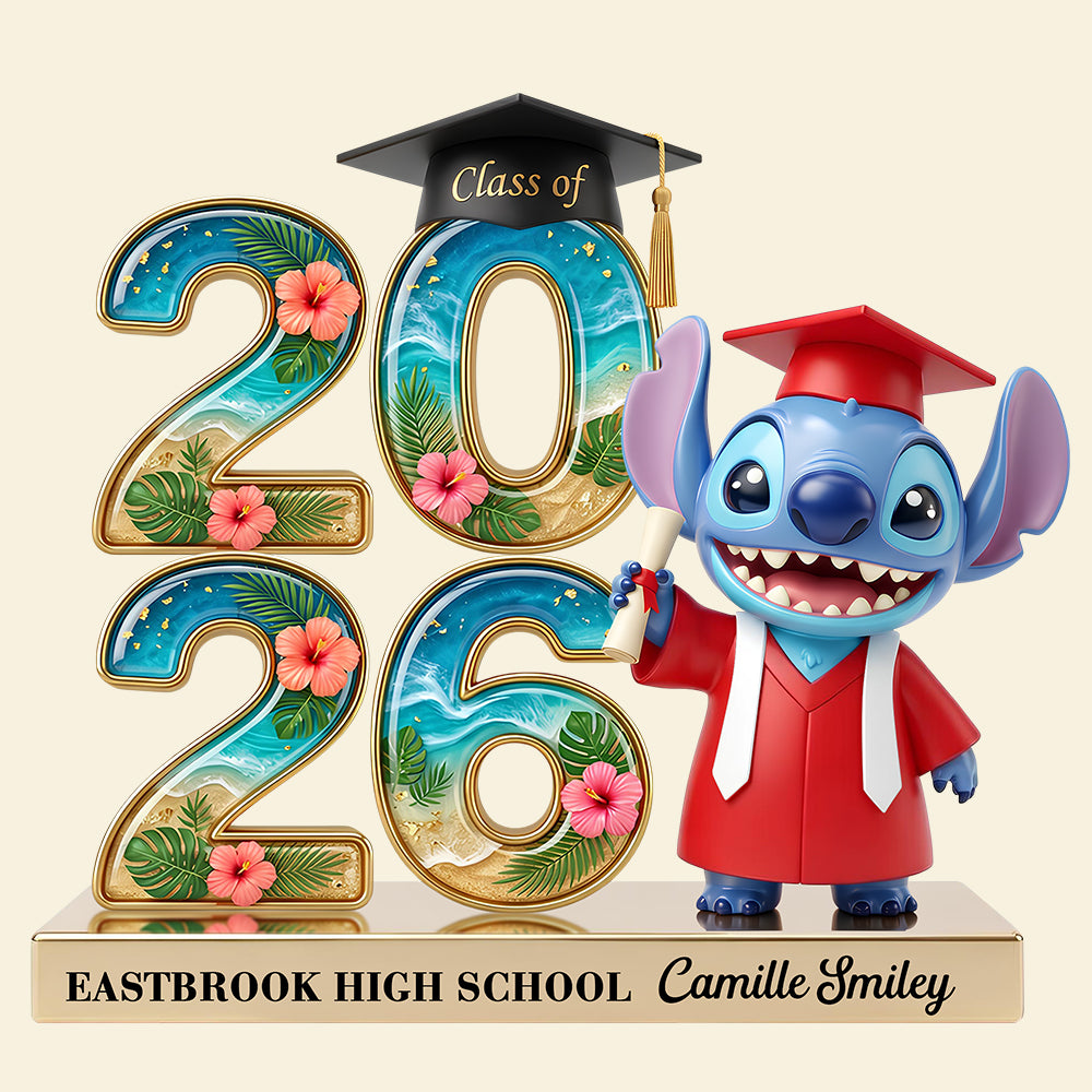 Lovely Alien Celebrate Graduation Acrylic Plaque - Personalized Gifts For Graduates 02nadt220426-Homacus
