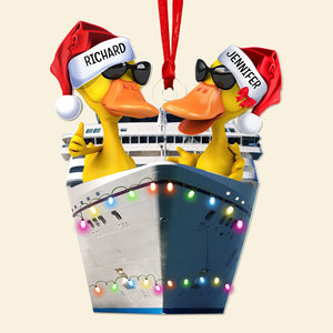 Personalized Gifts For Duck Lovers Christmas Ornament 02qhqn130924 Cruising Duck-Homacus