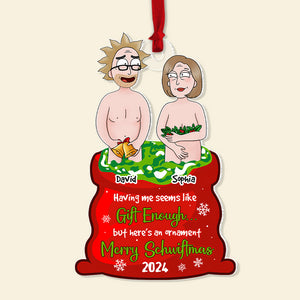 Personalized Gifts For Couple Christmas Ornament 01qhtn180724hg Having Me Seems Like Gift Enough-Homacus