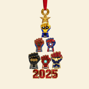 Personalized Gifts For Christmas, Family Hand Acrylic Ornament 01ohta141025-Homacus