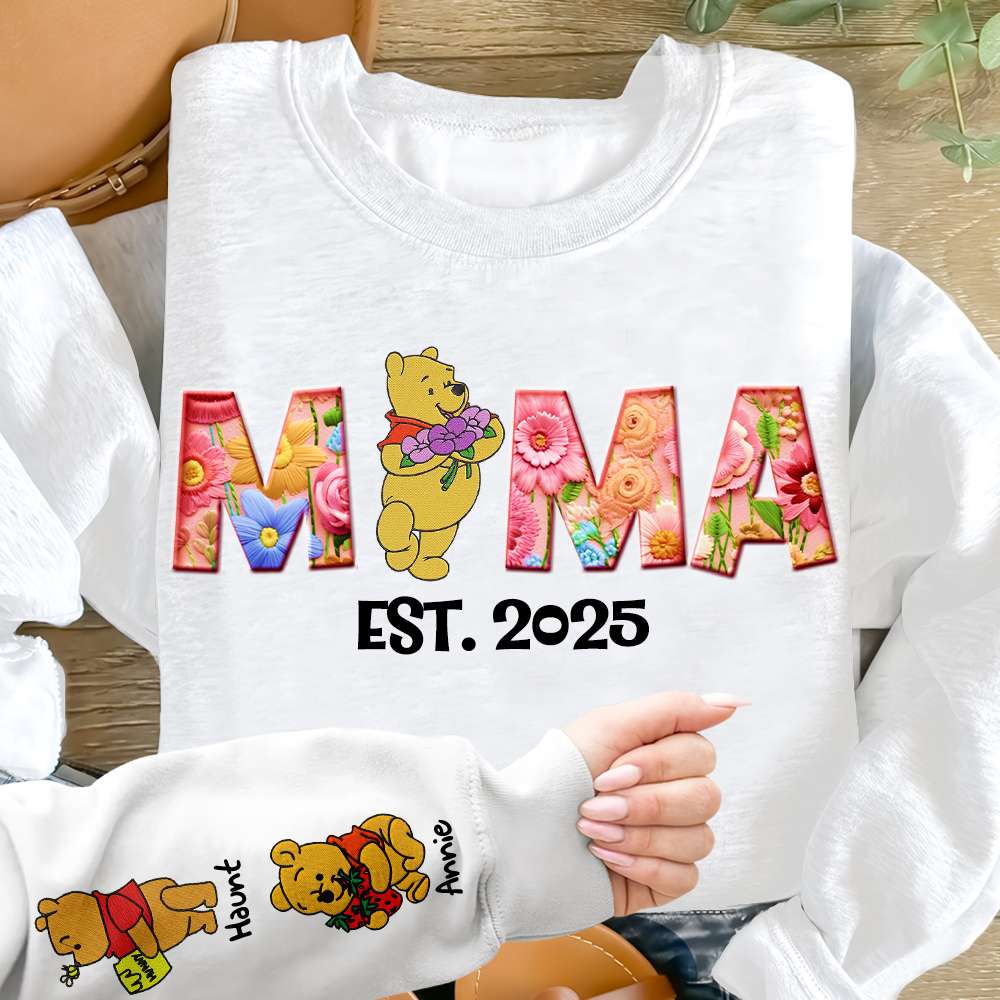 Mama Bear Shirt - Personalized Gift For Mom 02KALU260325-Homacus