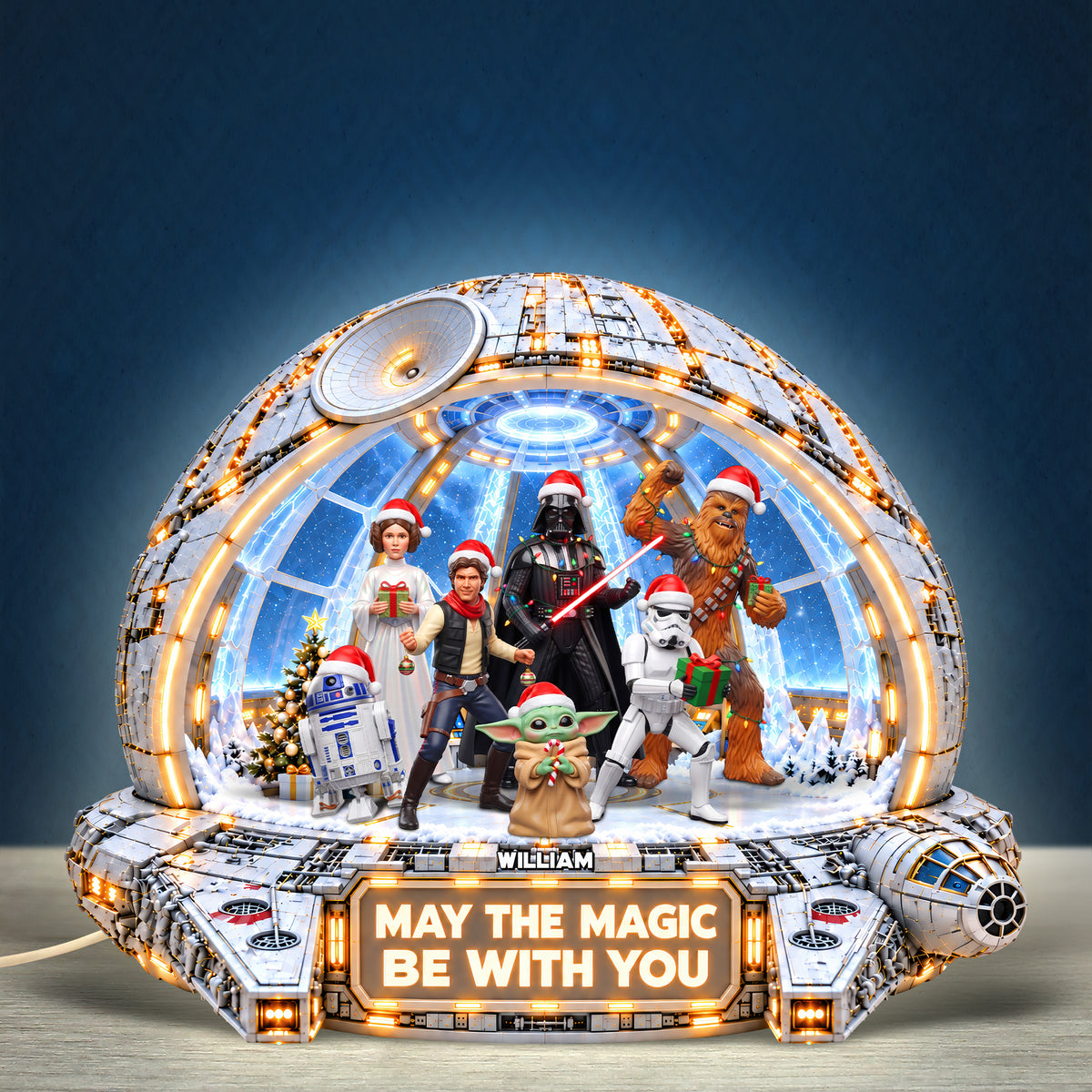 May The Magic Be With You Universe War Light Box - Personalized Gifts For Christmas 07TYQN260926-Homacus