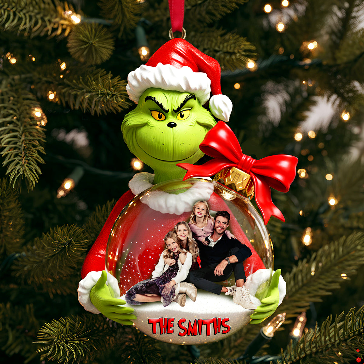 Personalized Gifts For Christmas, Family Custom Photo Acrylic Ornament 06pglu251025-Homacus