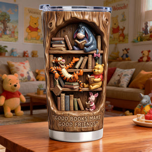 Good Books Make Good Friends 20oz Tumbler - Gift For Friends 07PALU160126-Homacus