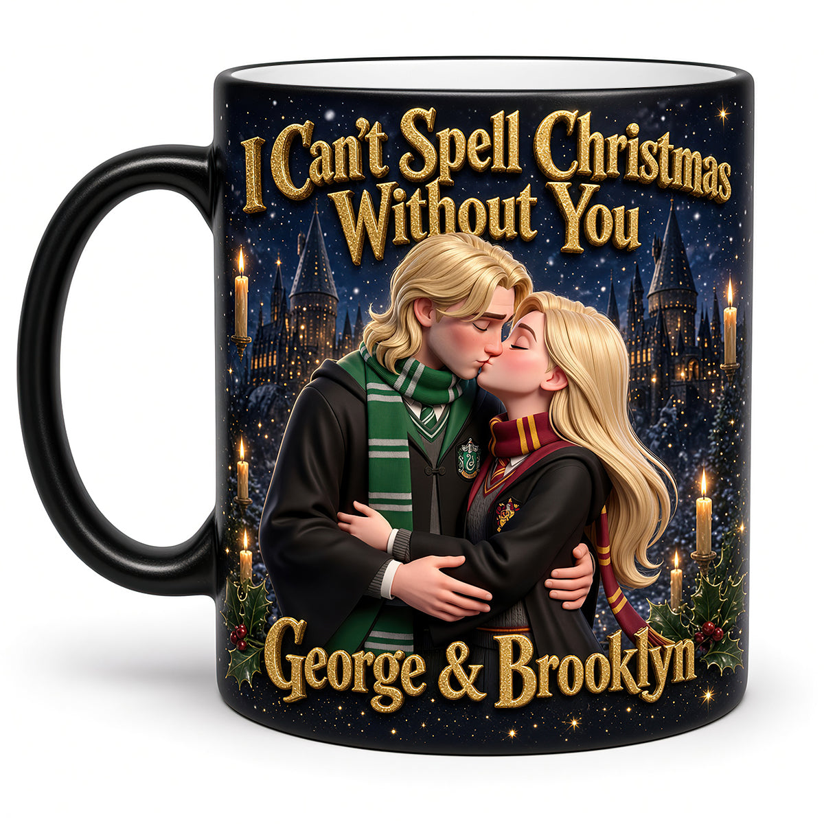 Fantasy Schoolhouse Couple Magic Coffee Mug - Personalized Gifts For Couples 04HUDT190926