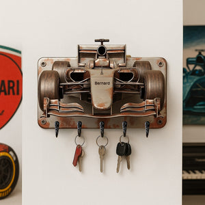 Racing Car Key Hanger - Personalized Gifts For Racing Fans 03tgmg070725-Homacus