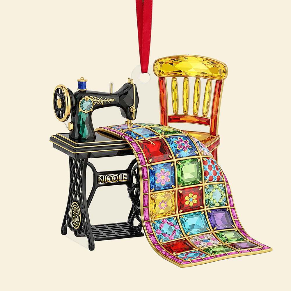 Sewing Machine Ornament - Personalized Gifts For Sewing Lovers 04ohta150825-Homacus