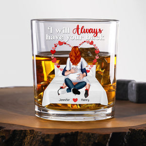 Personalized Gifts For Couple Round Whiskey Glass 01qhqn150125hh-Homacus