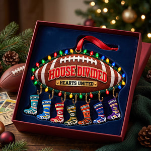 House Divided Christmas Ornament - Personalized Gifts For Sport Lovers 04ohlu101026-Homacus
