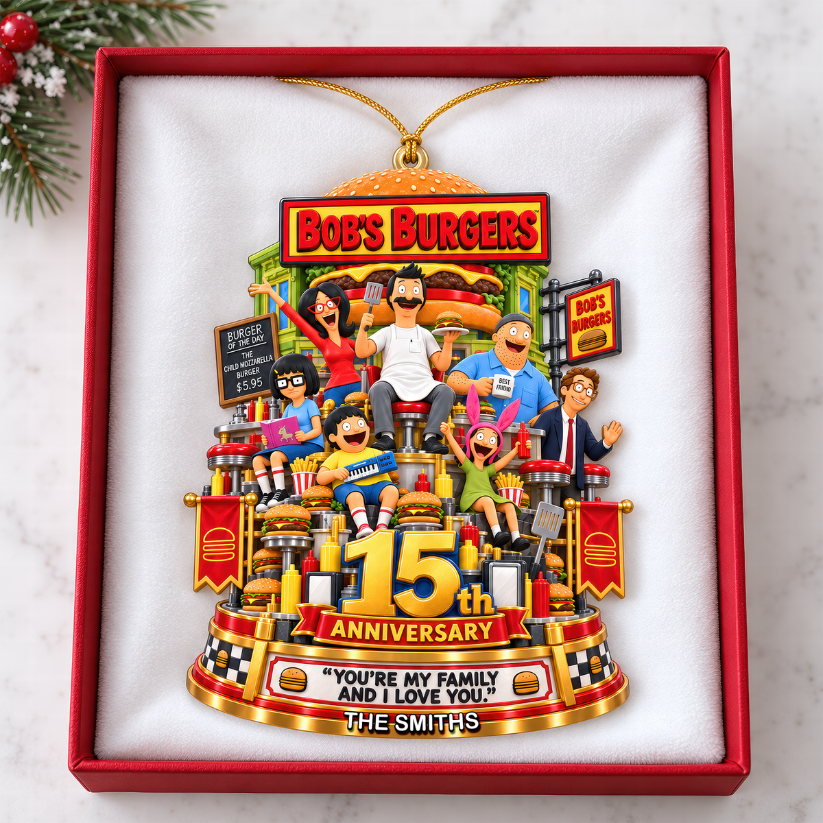 15th Anniversary Christmas Ornament - Personalized Gifts For Family 08ohqn071026-Homacus