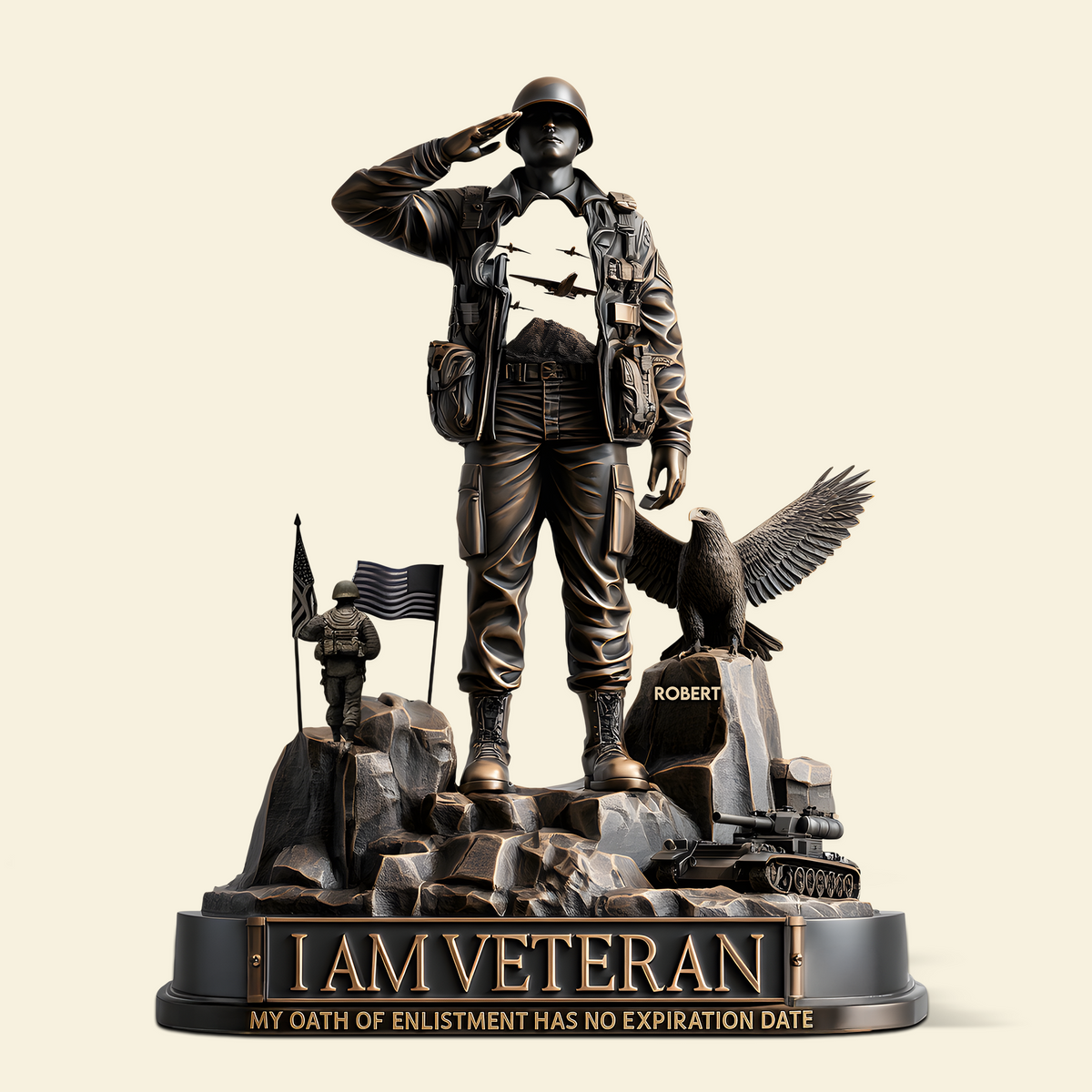 Military Veterans Acrylic Plaque - Personalized Gifts For Veterans 06TGPU040625-Homacus