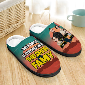 Personalized Gifts For Family Slippers Galaxy Family 03XQMH270924HG-Homacus