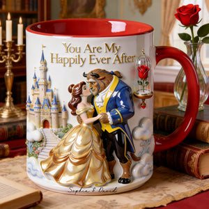 Kissing Fairytale Couple Coffee Mug - Personalized Gift For Couples 01OHLU080126-Homacus