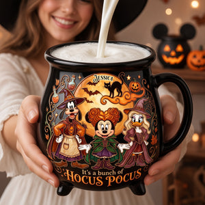 Macabre Spell Sisters Ceramic Cauldron Mug - Personalized Gifts 02palu180826-Homacus