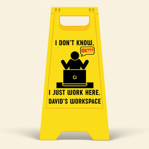 Funny Office Warning Acrylic Plaque – Personalized Gifts For Coworkers 06huqn171125-Homacus