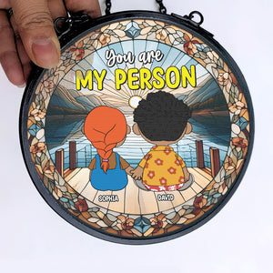 Personalized Gifts For Friends Stained Glass Ornament 03qhtn071224hg You Are My People-Homacus