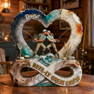 Fishing Couple Great Catch Acrylic Plaque - Personalized Gift For Fishing Couple 03QHLU160126-Homacus