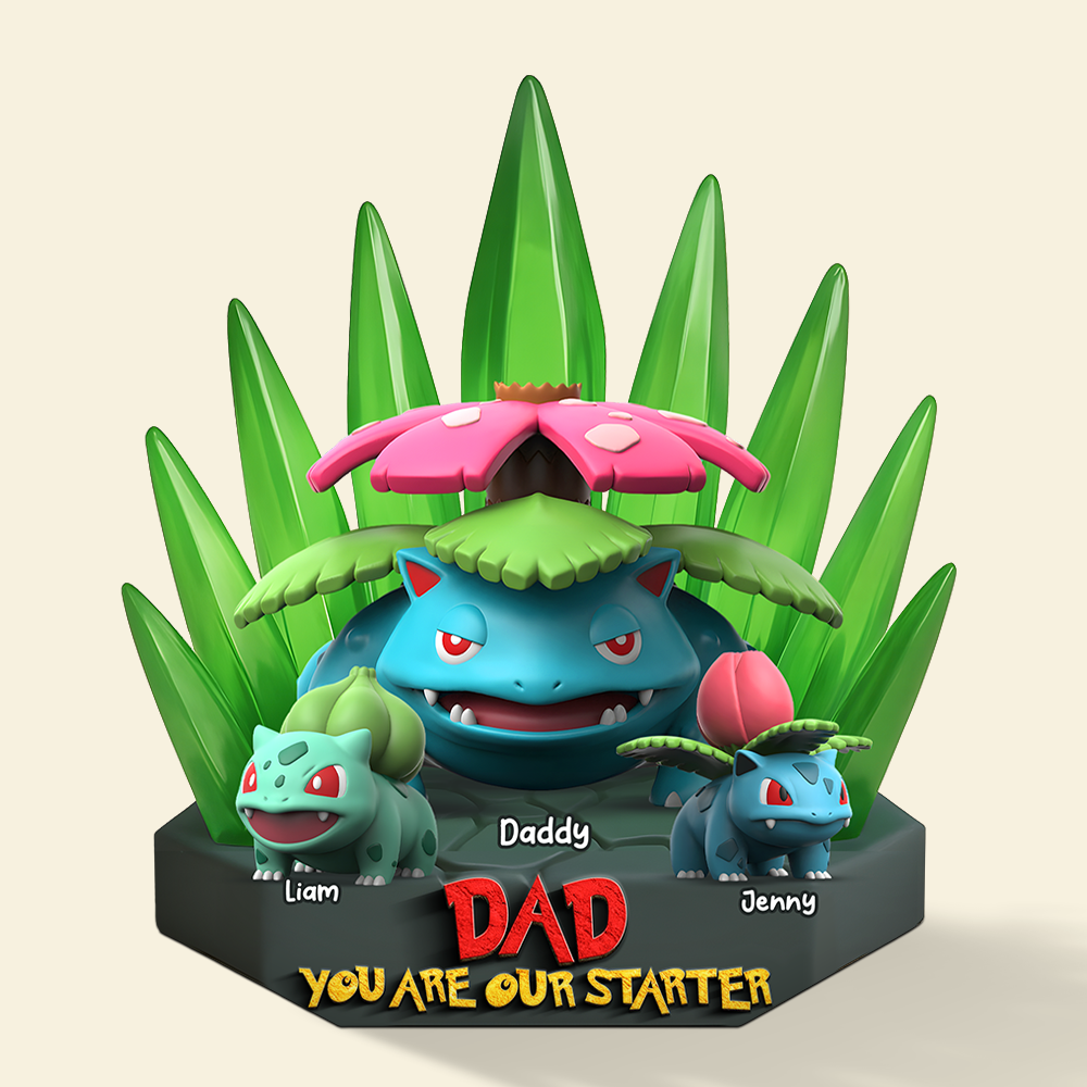 Monster Dad Plaque - Personalized Gifts For Dad 012ohpu240425-Homacus