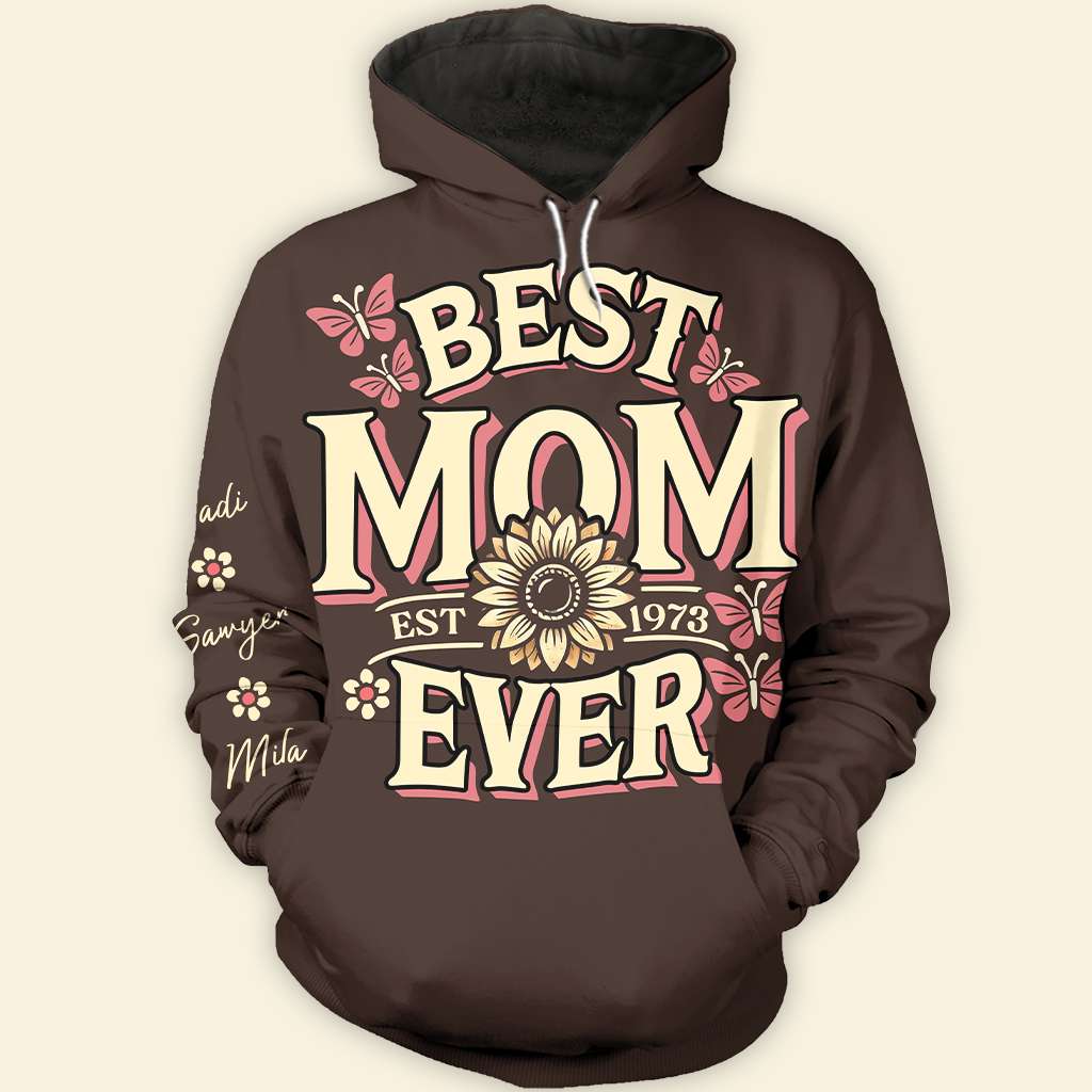Personalized Gifts For Mom Shirt Best Mom Ever 02ACDT040325-Homacus