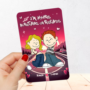 Personalized Gifts For Couple Wallet Card No Returns or Refunds 01xqpu070125hg-Homacus