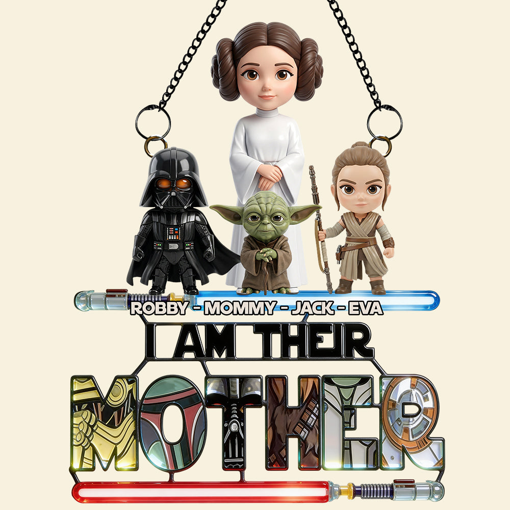 Universe Mom And Kids Layer Suncatcher - Personalized Gifts For Mother's Day Suncatcher Ornament 01NADT030426-Homacus