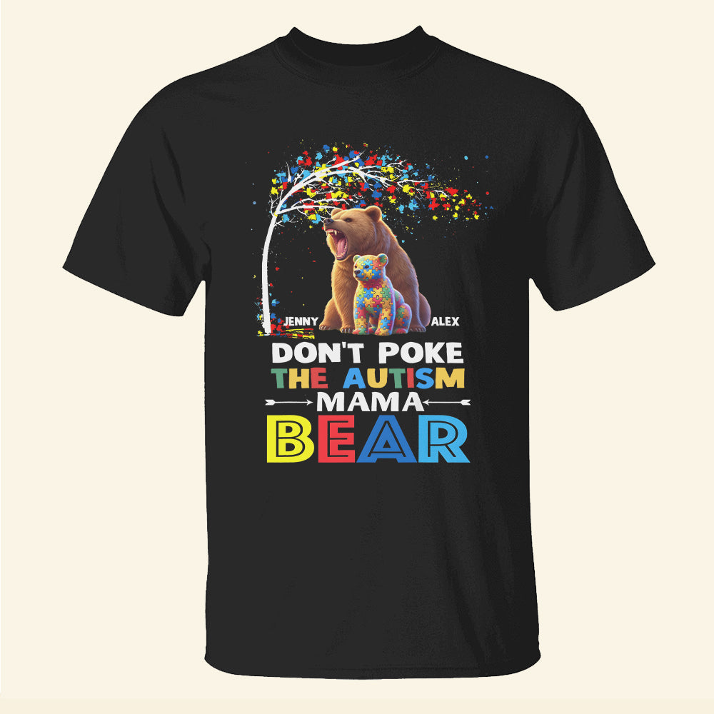 Personalized Christmas Gifts For Mom Shirt Autism Mama Bear 01OHMH070325-Homacus