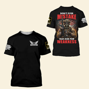 Old Warrior 3D Shirt – Personalized Gifts For Veteran 01huqn210725-Homacus