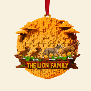 Christmas Family Ornament - Personalized Gift For Family Christmas Ornament 02OHTA151025-Homacus