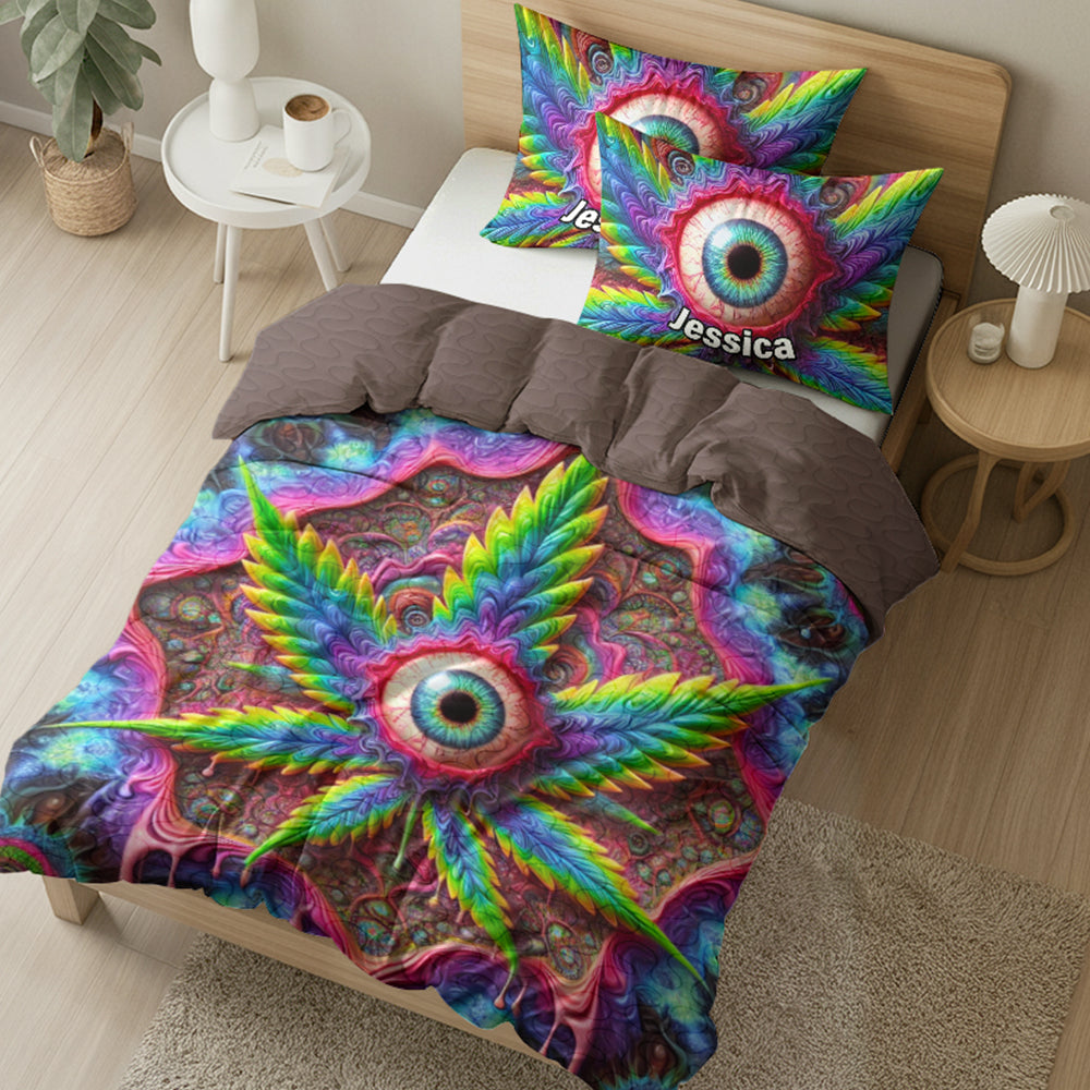 Personalized Gifts For Weed Lovers Quilt Bedding Set Special Line 02toqn110125-Homacus