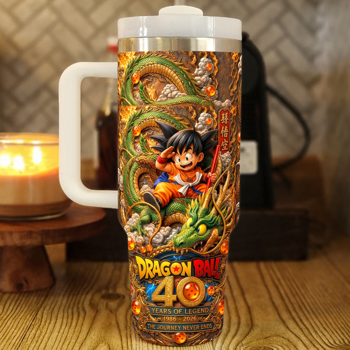 40 Years Legendary Warrior 40oz Tumbler - Personalized Gifts For Anime Lover Tumbler 02TYQN170326-Homacus