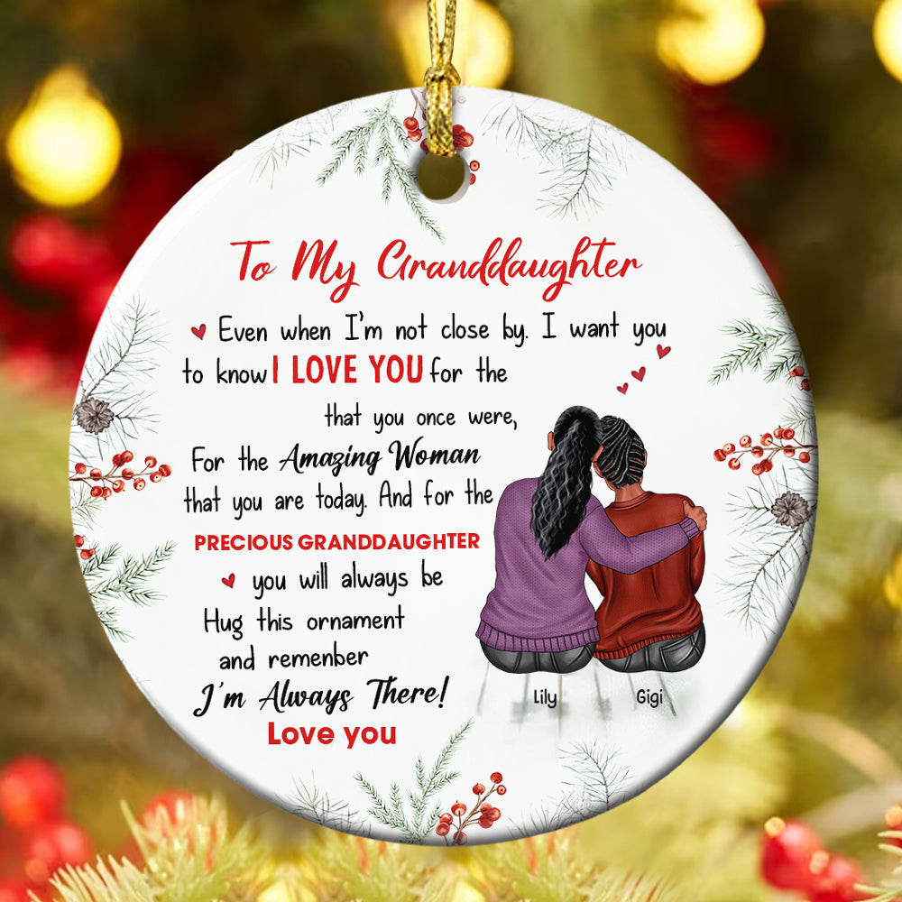 Personalized Gifts For Granddaughter Christmas Ornament 01ACDT011024TM-Homacus