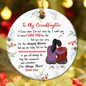 Personalized Gifts For Granddaughter Christmas Ornament 01ACDT011024TM-Homacus