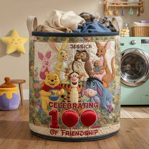 Happy Century Quilted Laudry Basket, Personalized Gifts 07qhlu030726-Homacus