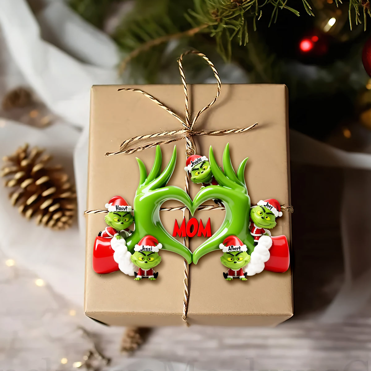 Fun Love Christmas Ornament - Personalized Gifts For Grandma & Other Family Members 02QHLU180925-Homacus