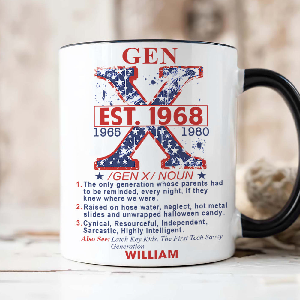 Personalized Gifts For Gen X Accent Mug Black 02XQQN301124-Homacus