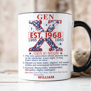 Personalized Gifts For Gen X Accent Mug Black 02XQQN301124-Homacus