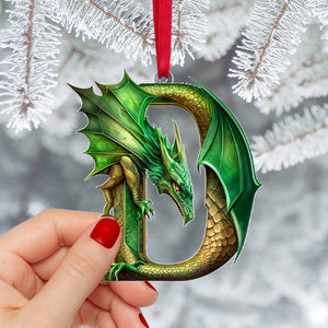 Dragon Hanging Ornament - Custom Alphabet Letter Christmas 04HUTN041124-Homacus