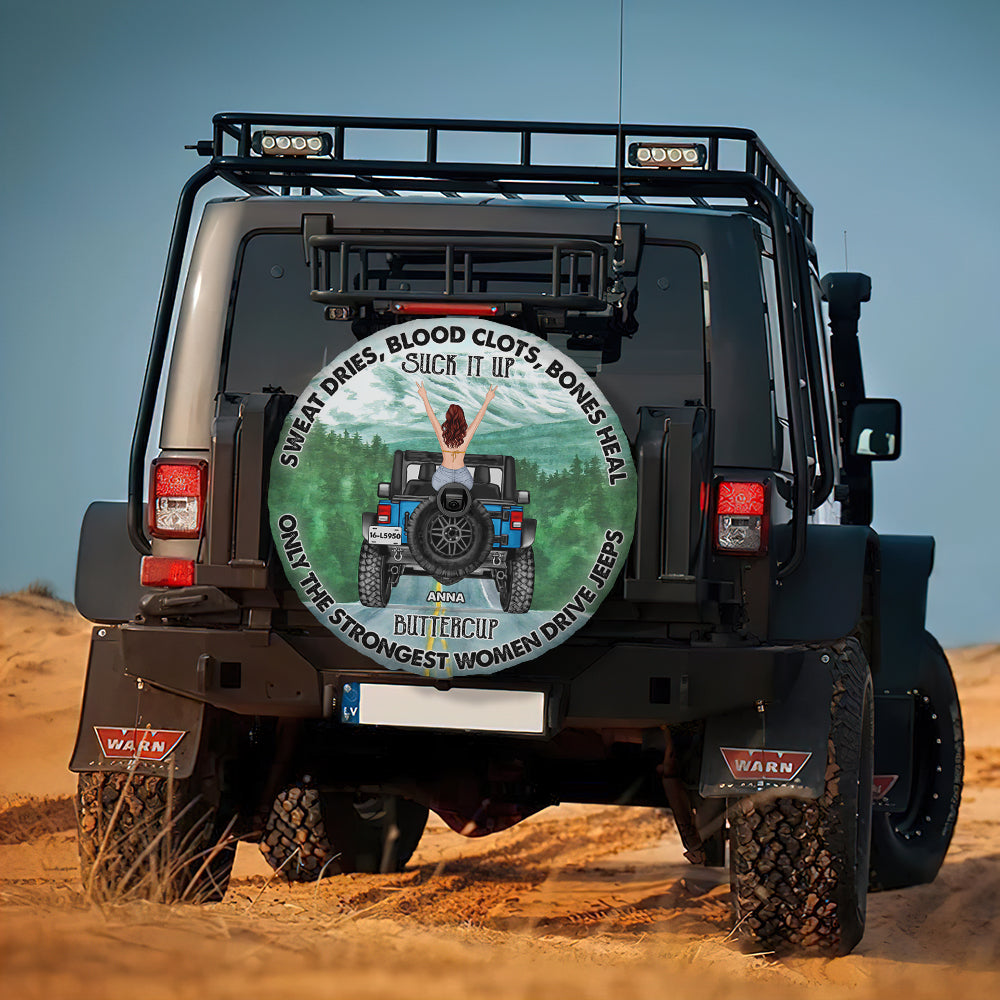 Personalized Gifts For Her Tire Cover Only The Strongest Woman Drive-Homacus