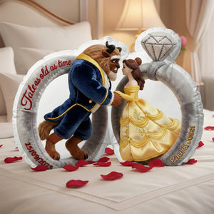 Romantic Fairytale Couple Pillow - Personalized Gifts For Couple 04tglu181225-Homacus