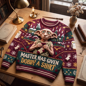 Festive Mascot Knitted Ugly Sweater - Personalized Gifts For Christmas 03NAQN140826-Homacus
