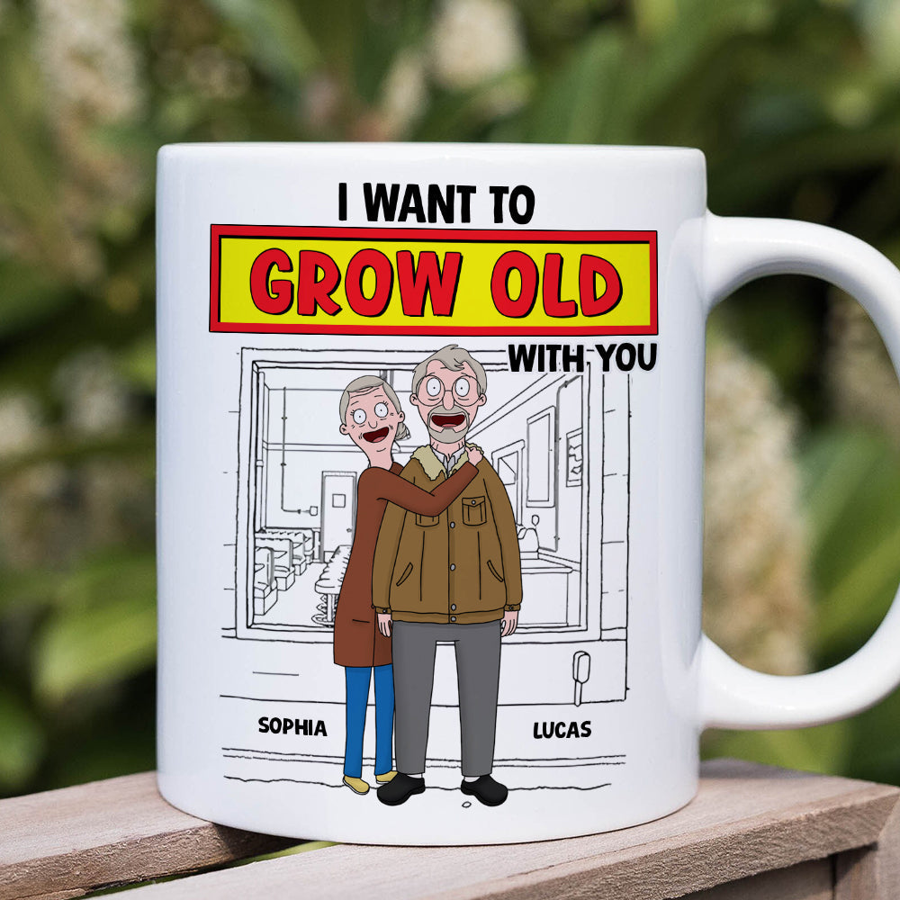 Personalized Gifts For Couple Coffee Mug 04xqtn271224hg I Want To Grow Old With You-Homacus