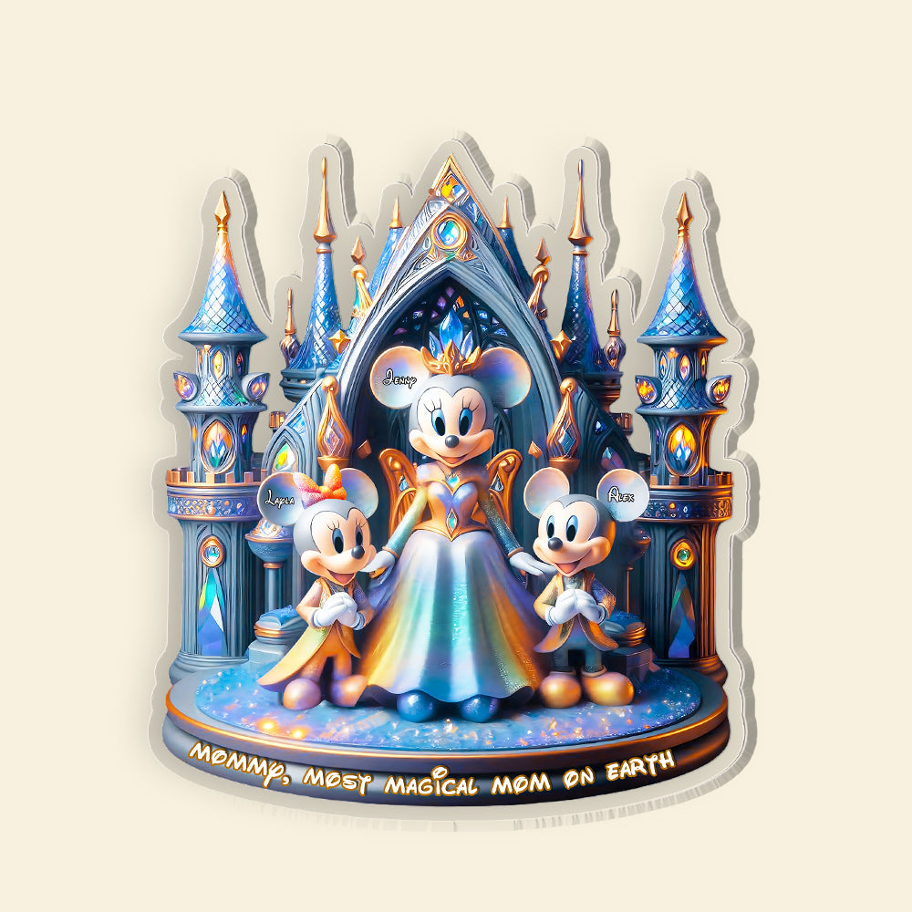 Enchanted Winter Castle Mom Plaque – Custom Christmas Gifts For Mom 03tgmh250325-Homacus