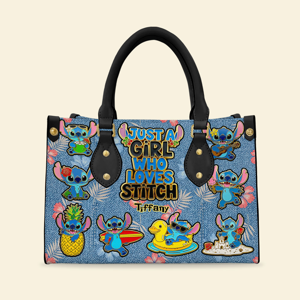 Tropical Cartoon Fan Leather Bag – Personalized Gifts for Cartoon Lovers 02nadt040625-Homacus