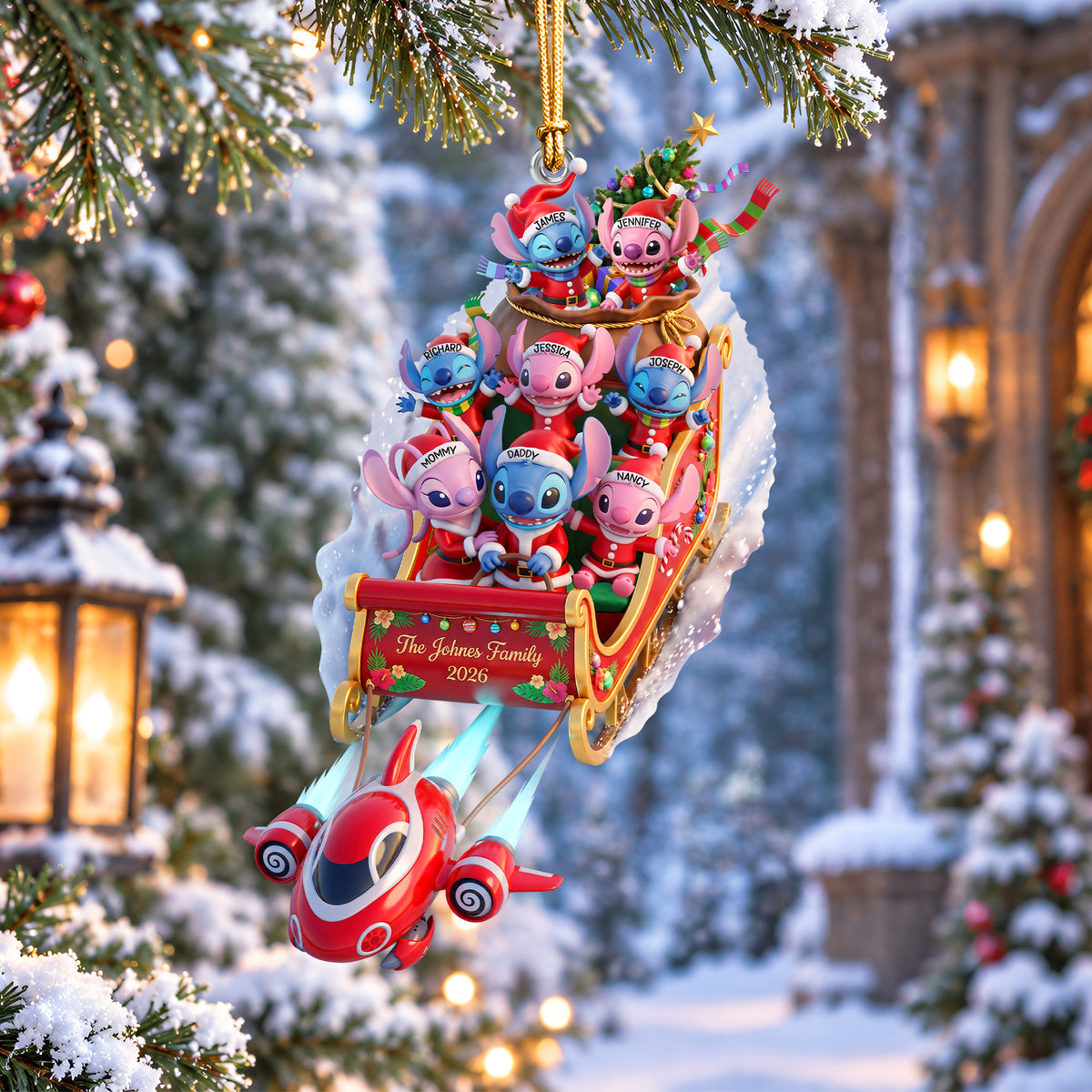 Mischievous Ride Family Ornament - Personalized Gifts For Family 02qhqn110926