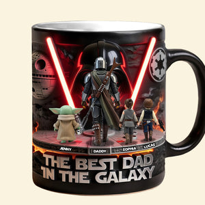 The Best Dad In The Galaxy Coffee Mug - Personalized Father's Day Gifts 02TYTN160526-Homacus