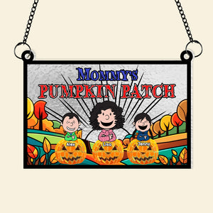 Personalized Halloween Gifts For Parents Suncatcher, Pumpkin Patch 01KAMH300724HH-Homacus