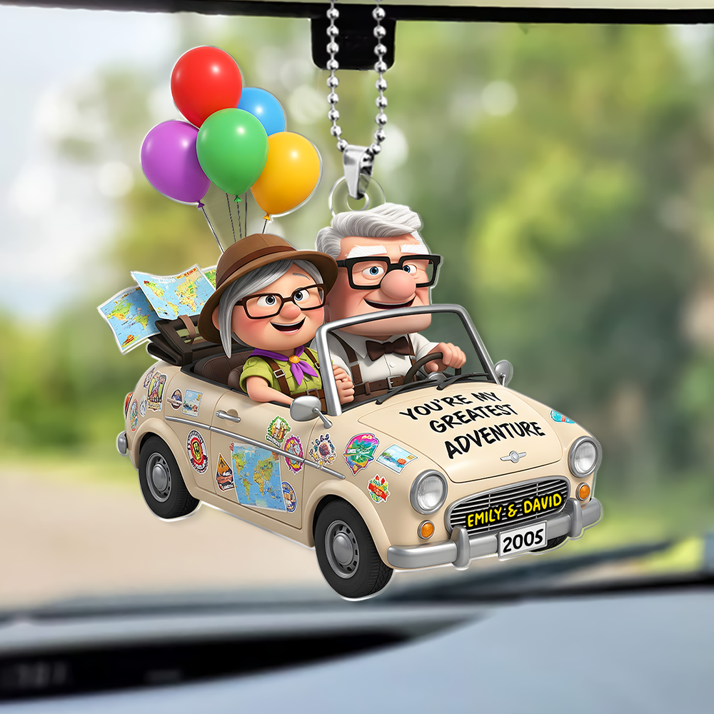 Couple Car Ornament - Personalized Gifts For Couple 04PGPU150725-Homacus