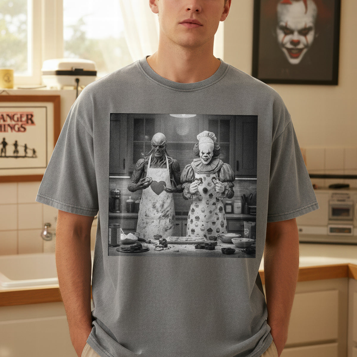 Horror Washed T-Shirt - Personalized Gifts 04naqn111225-Homacus